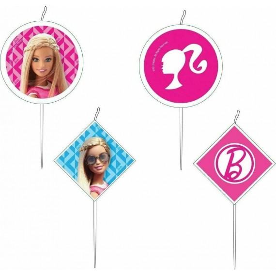 Κεράκια Barbie 4 τεμ