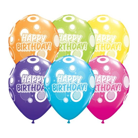 Μπαλόνια 11" Birthday Dots...